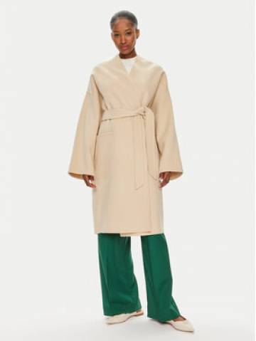 Weekend Max Mara Вовняне пальто Eris 2425016011 Бежевий Oversize Weekend Max Mara Вовняне пальто Eris 2425016011 Бежевий Oversize