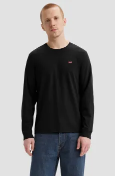 Мужской черный лонгслив Черный M Levi’s® 72848;0009
