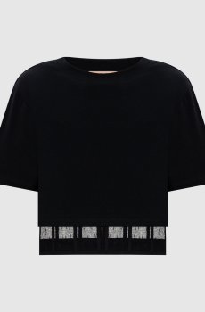 Черный топ двойной конструкции