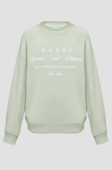 Женский мятный свитшот Ментоловый XS Guess W3YQ06.K9Z21;G8CR
