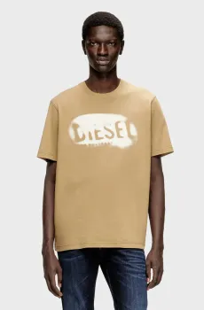Мужская бежевая футболка T-ADJUST-V2 Бежевый L Diesel A19971 0QIAM