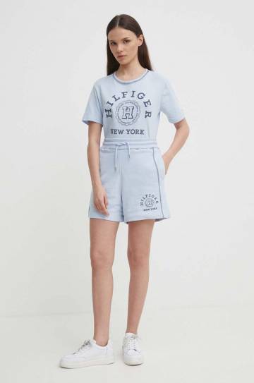 Хлопковая футболка Tommy Hilfiger женская WW0WW41575 Хлопковая футболка Tommy Hilfiger женская WW0WW41575