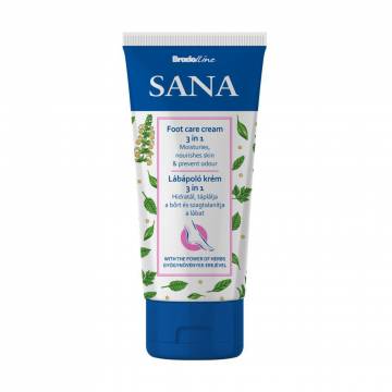 Крем для ног Bradoline Sana 3 In 1 Foot Care Cream, 100 мл Крем для ног Bradoline Sana 3 In 1 Foot Care Cream, 100 мл