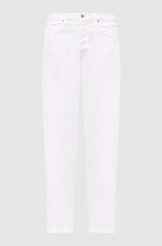 Белые джинсы с логотип патч
