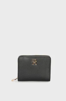 Женский черный кошелек TH DISTINCT MED ZA Черный ONESIZE Tommy Hilfiger AW0AW17473