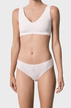 Женские белые трусики Белый L womensecret 873069