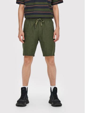 Only & Sons Шорти з тканини Linus 22021824 Зелений Regular Fit Only & Sons Шорти з тканини Linus 22021824 Зелений Regular Fit