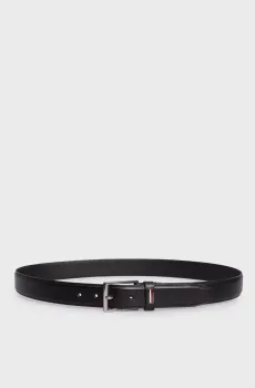 Мужской черный кожаный ремень BUSINESS 3.5 Черный 95 Tommy Hilfiger AM0AM12552