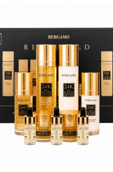 Набор для лица Bergamo Luxury Gold Skin Care System Set, 9 предметов
