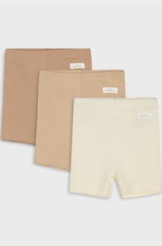 Бавовняні велосипедки 3 pack - кремовий