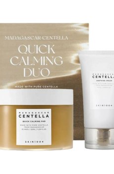 Набор для лица Skin1004 Madagascar Centella Quick Calming Duo (пады, 70 шт + крем, 75 мл)