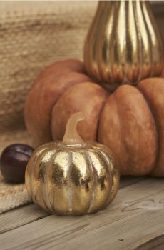 LED-лампа у формі гарбуза - золотий