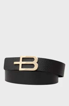Женский черный кожаный ремень Черный 85 Baldinini I5E010XXVIBT;0000