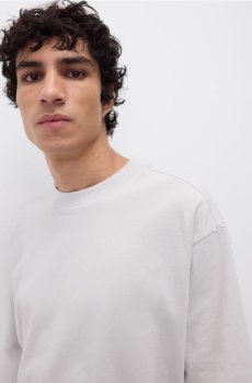 Reserved - Футболка квадратного крою - світло-сірий - 298FP-09X