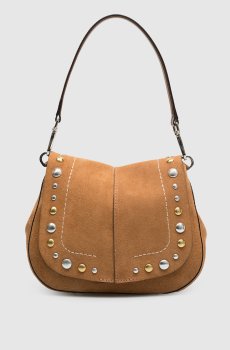 Коричневая замшевая сумка Helena