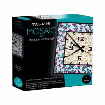 Набір скляної мозаїки Mosaaro Кришталеве скло Годинник (MA4002) Набір скляної мозаїки Mosaaro Кришталеве скло Годинник (MA4002)