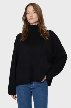 Женский черный шерстяной свитер Черный S PRPY PWKNIGOK0049