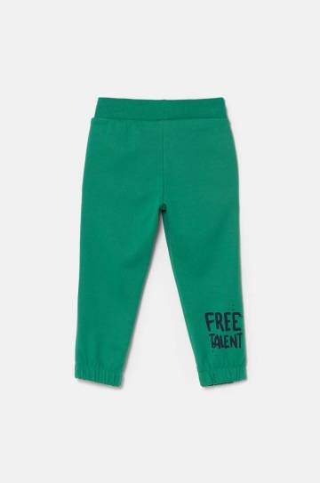 Детские спортивные штаны United Colors of Benetton цвет зелёный однотонные 330SGF03Z Детские спортивные штаны United Colors of Benetton цвет зелёный однотонные 330SGF03Z