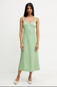 Платье с примесью шелка BOSS