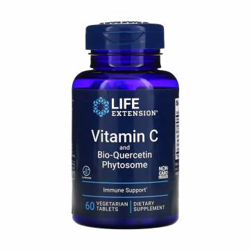 Витамин C и фитосомы биокверцетина Life Extension Vitamin C And Bio-Quercetin Phytosome, 60 вегетарианских таблеток Витамин C и фитосомы биокверцетина Life Extension Vitamin C And Bio-Quercetin Phytosome, 60 вегетарианских таблеток