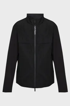 Мужская черная ветровка MIX MEDIA SOFTSHELL BLOUSON Черный L Calvin Klein K10K113004