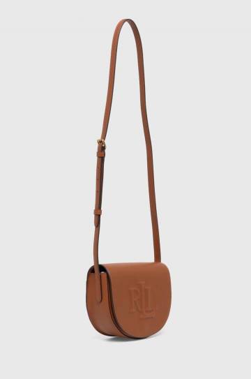 Кожаная сумочка Lauren Ralph Lauren цвет бежевый 431950130 Кожаная сумочка Lauren Ralph Lauren цвет бежевый 431950130