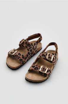 Reserved - Босоніжки на високих підборах з леопардовим принтом - бежевий - 634IX-08X