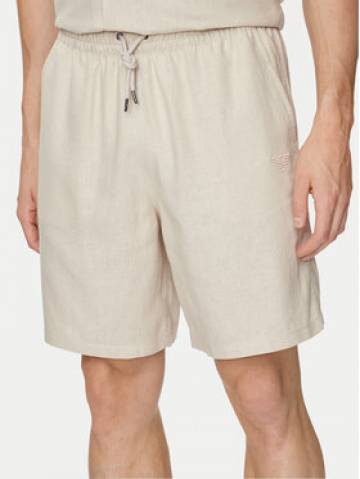 Emporio Armani Underwear Шорти з тканини 211864 4R467 00040 Бежевий Regular Fit Emporio Armani Underwear Шорти з тканини 211864 4R467 00040 Бежевий Regular Fit