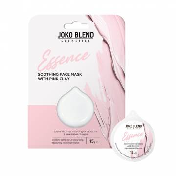 Успокаивающая маска для лица Joko Blend Essence Soothing Face Mask с розовой глиной, 15 г
