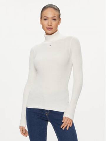 Tommy Jeans Гольф Essential DW0DW16537 Білий Slim Fit Tommy Jeans Гольф Essential DW0DW16537 Білий Slim Fit