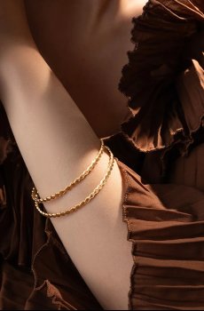 Позолоченный браслет Lilou Snake