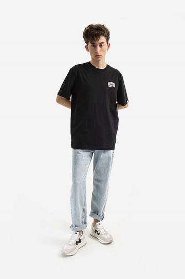 Хлопковая футболка Billionaire Boys Club Small Arch Logo цвет чёрный с принтом BC003-WHITE Хлопковая футболка Billionaire Boys Club Small Arch Logo цвет чёрный с принтом BC003-WHITE
