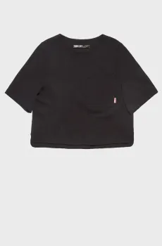 Женская черная футболка Черный L Bimba Y Lola 231BR7466.10000