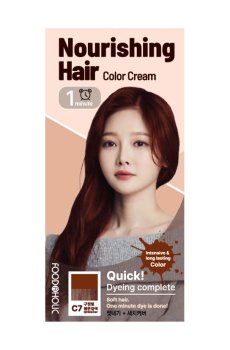 Уценка! Крем-краска для волос Food A Holic Nourishing Sepia Color Cream C7 Light Bronze Brown, 120 г