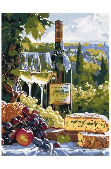 Картина по номерам Ideyka Вкус шардоне, 30*40 см (KHO5708)