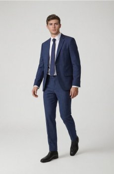 Reserved - Костюмні брюки вузького крою - темно-синій - 033GK-59M