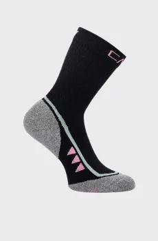 Женские черные носки TREKKING SOCK MID SUPERSOFT 50 Черный 36-38 CMP 3I19866-40UR
