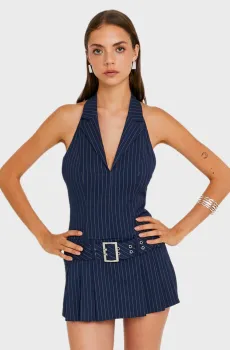 Женский темно-синий комбинезон в полоску Синий M Tally Weijl SCBPELOA