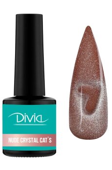 Гель-лак для ногтей Divia Nude Crystal Cats Di1249, NC050, 8 мл
