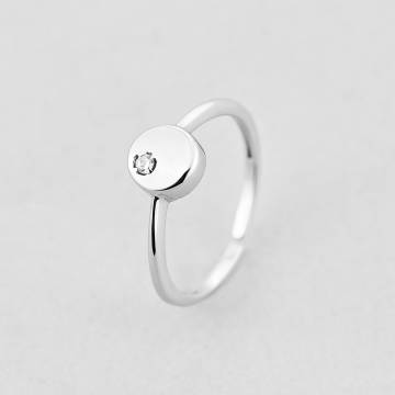 Серебряное кольцо Minimal МН-38 к Серебряное кольцо Minimal МН-38 к