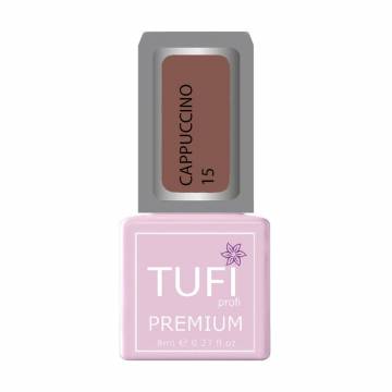 Гель-лак для ногтей Tufi profi Premium Cappuccino 15 Кофе с молоком, 8 мл Гель-лак для ногтей Tufi profi Premium Cappuccino 15 Кофе с молоком, 8 мл