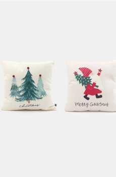Декоративна подушка з різдвяним мотивом 2 pack - різнобарвний