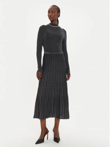 PINKO Трикотажна сукня Ismaele Abito 104443 A28U Чорний Regular Fit PINKO Трикотажна сукня Ismaele Abito 104443 A28U Чорний Regular Fit