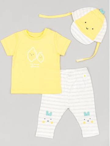 Zippy Набір футболка та легінси ZNBAP0602 23006 Жовтий Regular Fit Zippy Набір футболка та легінси ZNBAP0602 23006 Жовтий Regular Fit