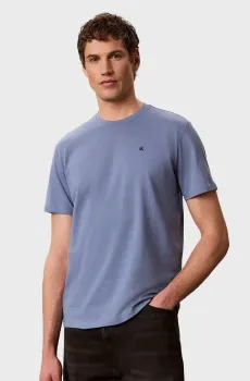 Мужская голубая футболка SS CLASSIC MONOGRAM Голубой XXL Calvin Klein LV14RD254G