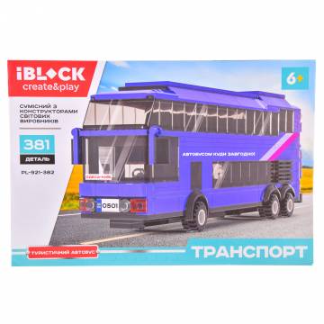 Конструктор IBLOCK Туристичний автобус 381 деталь (PL-921-382) Конструктор IBLOCK Туристичний автобус 381 деталь (PL-921-382)