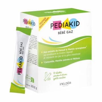 Помощь при метеоризме у детей Pediakid Bebe Gas в стиках, 12 шт Помощь при метеоризме у детей Pediakid Bebe Gas в стиках, 12 шт