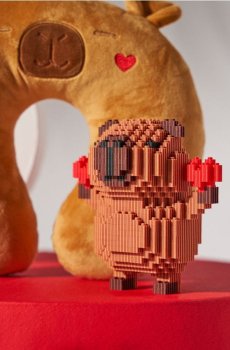 Набір кубиків у формі капібари - коричневий