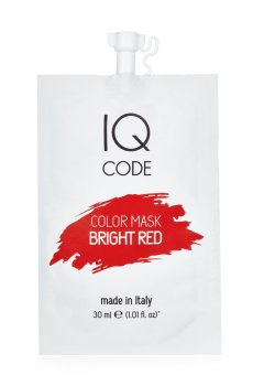 Тонирующая маска для волос IQ code Color Mask Яркий красный (Bright Red), 30 мл