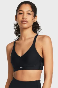 Женский черный топ UA Infinity Low 2.0Strap Bra Черный M (A-C) Under Armour 1384126-001